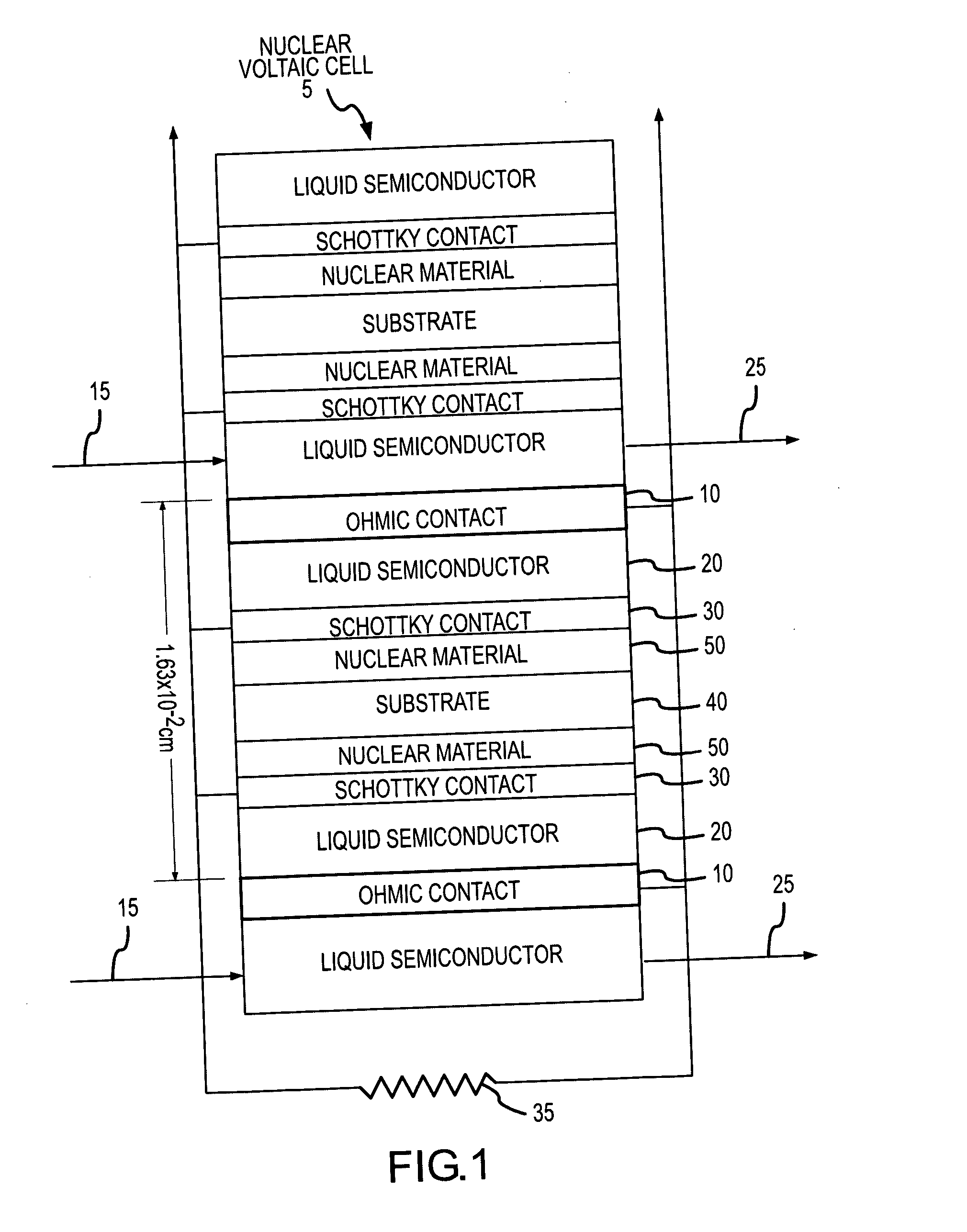 Nuclear voltaic cell