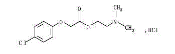 Meclofenoxate hydrochloride compound and pharmaceutical composition thereof