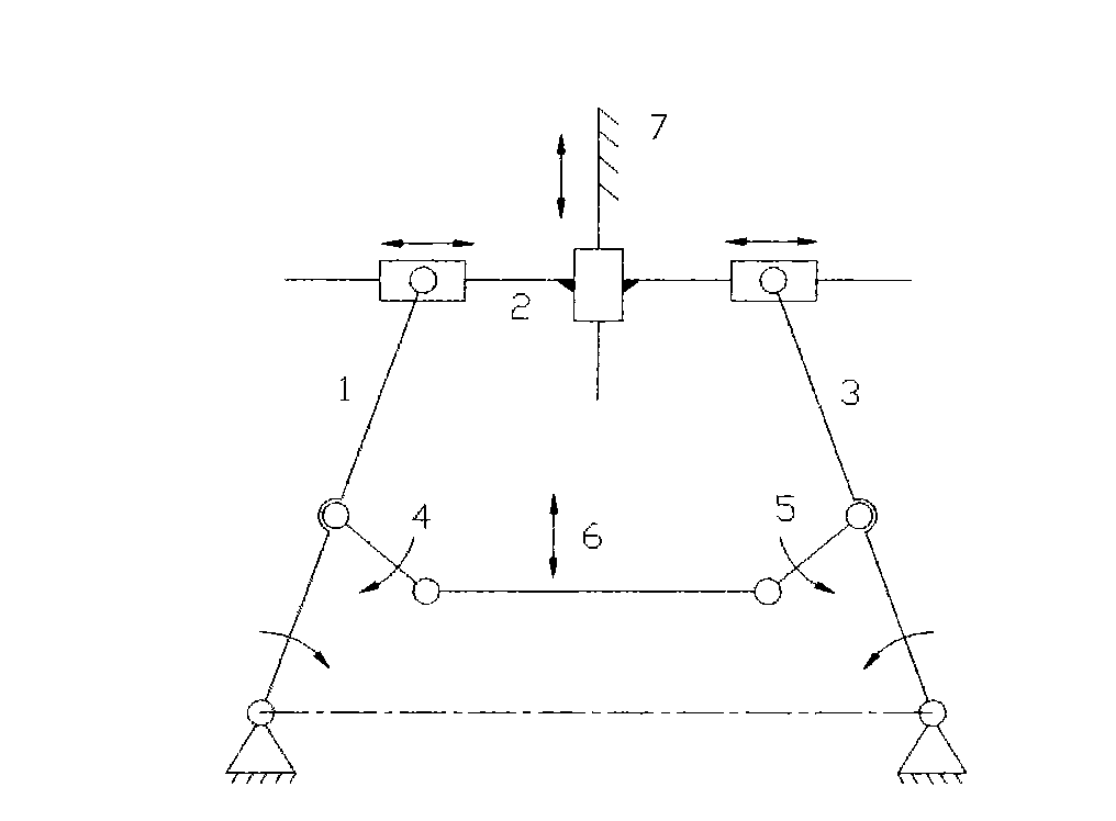 Three-way irrotational displacement absorber