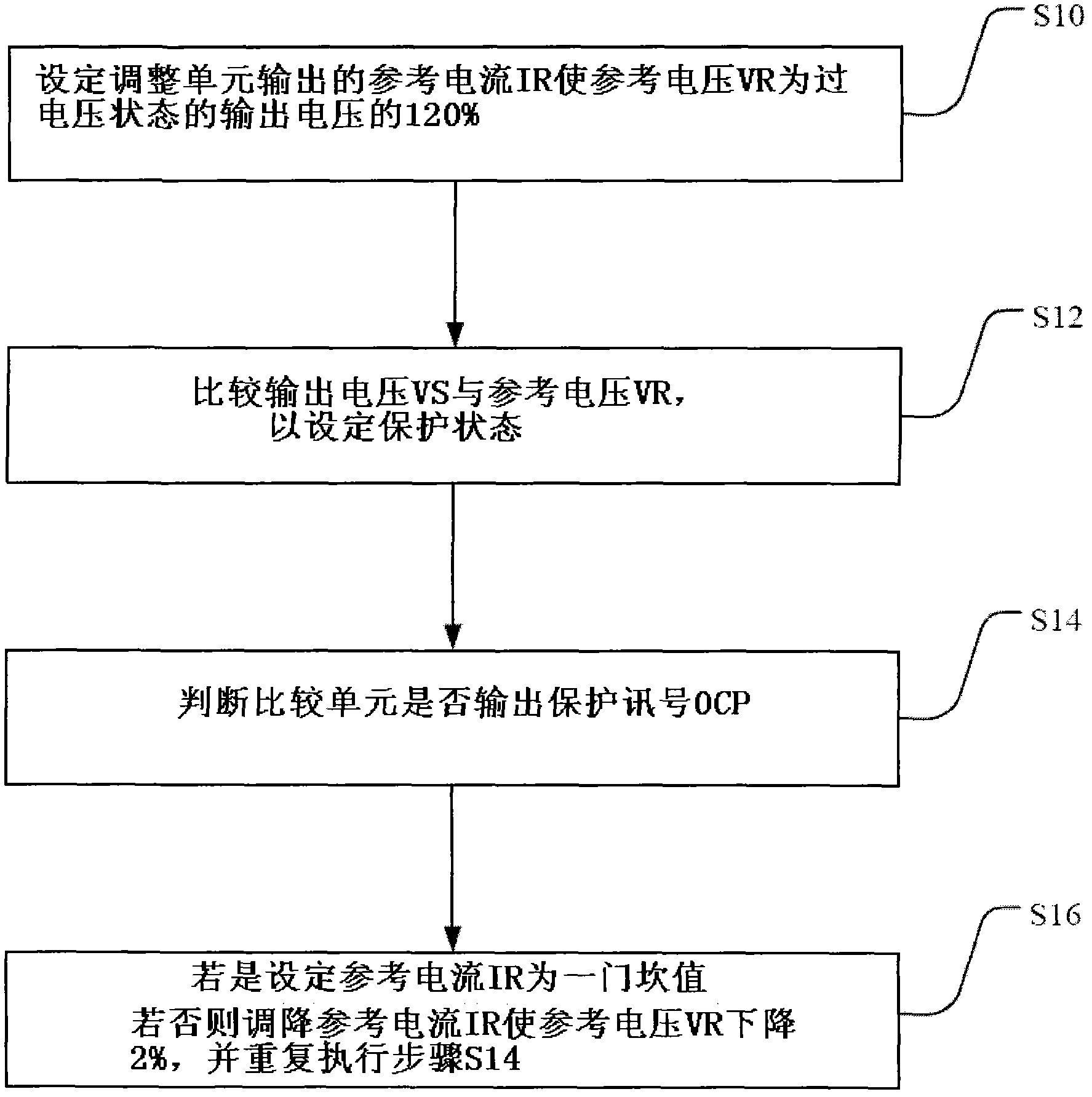 Automatic adjusting, protecting and detecting circuit for power supplying device