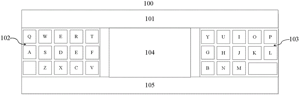 Discrete keyboard layout system and setting method, corresponding portable electronic device and control method