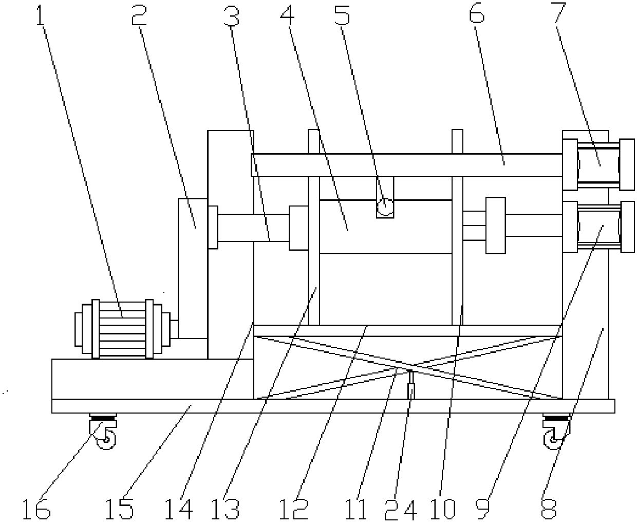 Wire take-up device for electric power