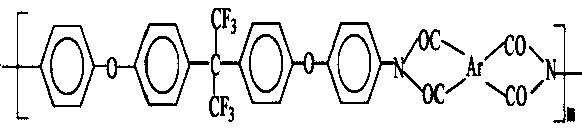 Thermosetting compound fluorine-containing polyimide resin and preparation method thereof