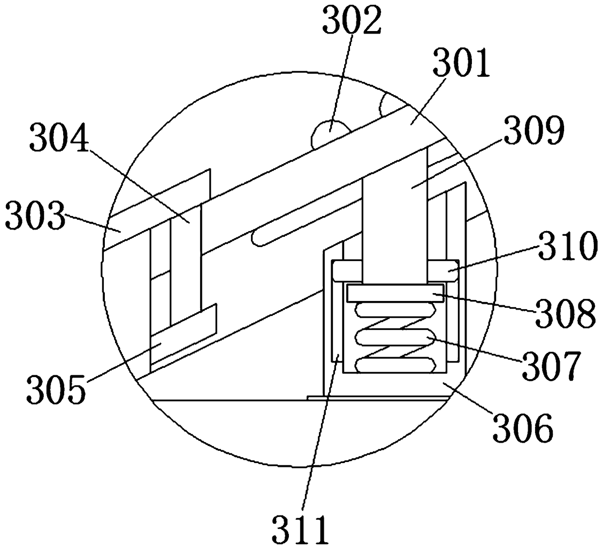 Indoor blind person directional walking training device for simulating internal clock orientation method