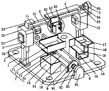 A selective laser melting rapid prototyping powder spreading device