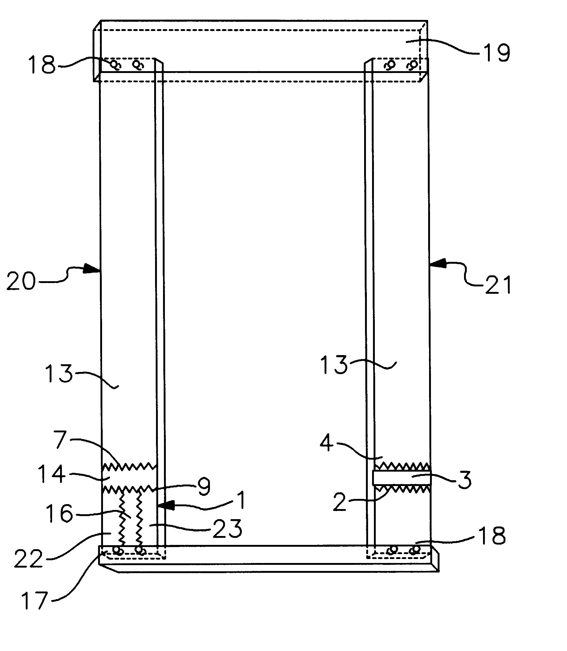 Frame with environment resistant members