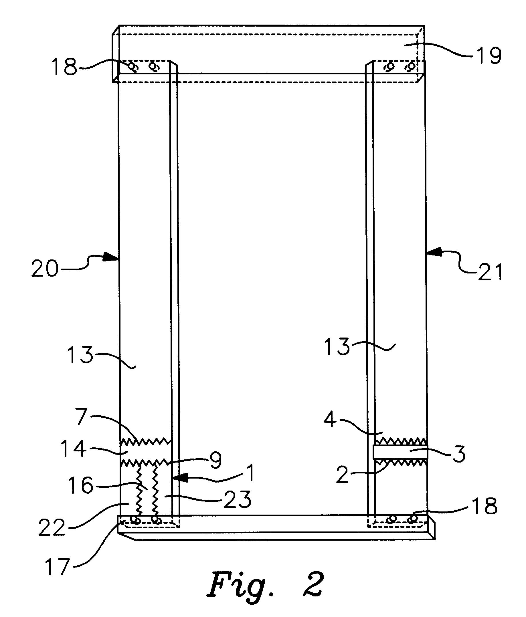 Frame with environment resistant members