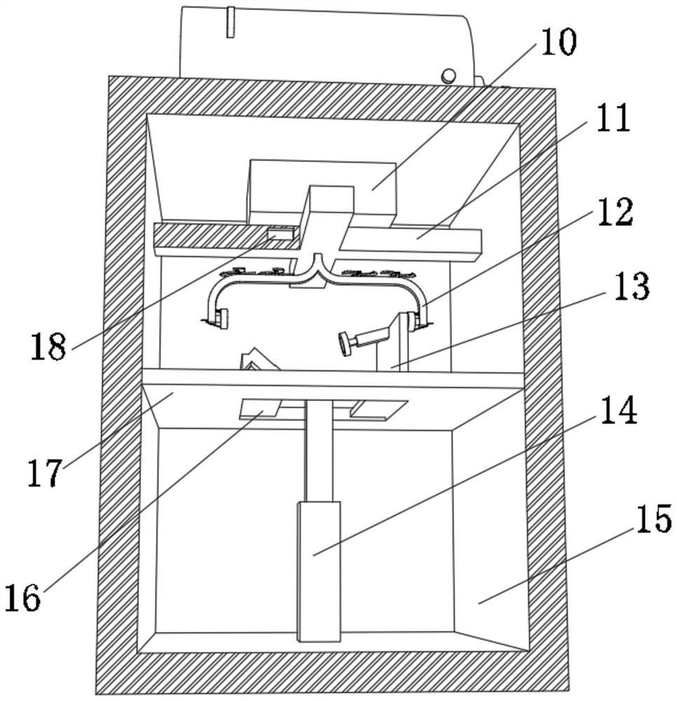 Piezoelectric ultrasonic dispersion disinfection mechanism and use method thereof