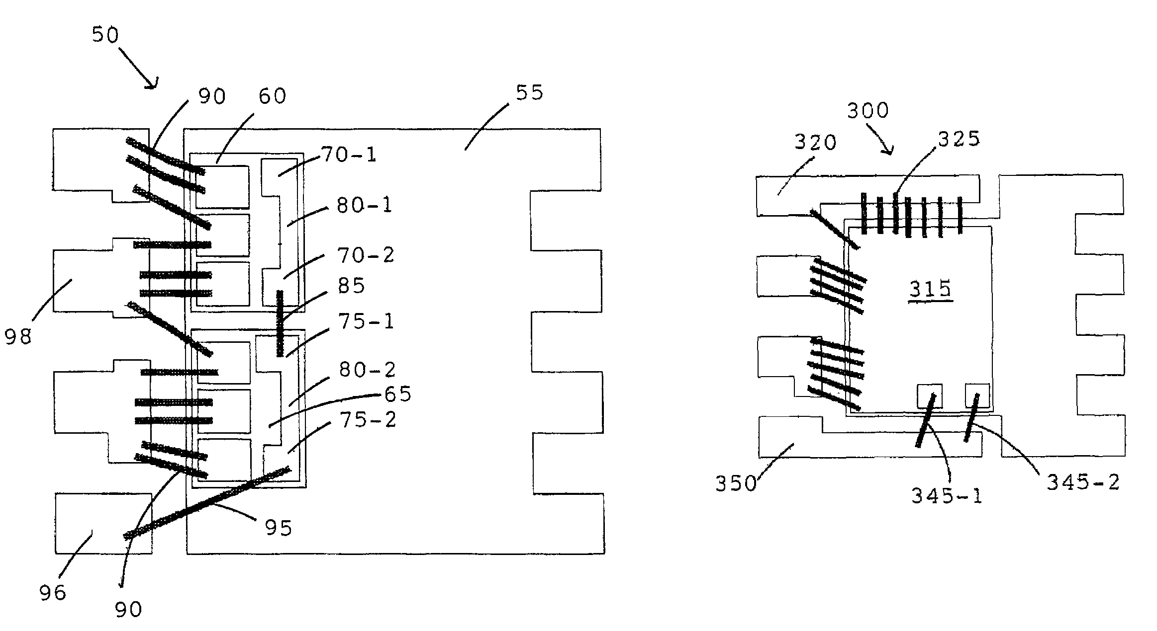 High speed switching MOSFETS using multi-parallel die packages with/without special leadframes