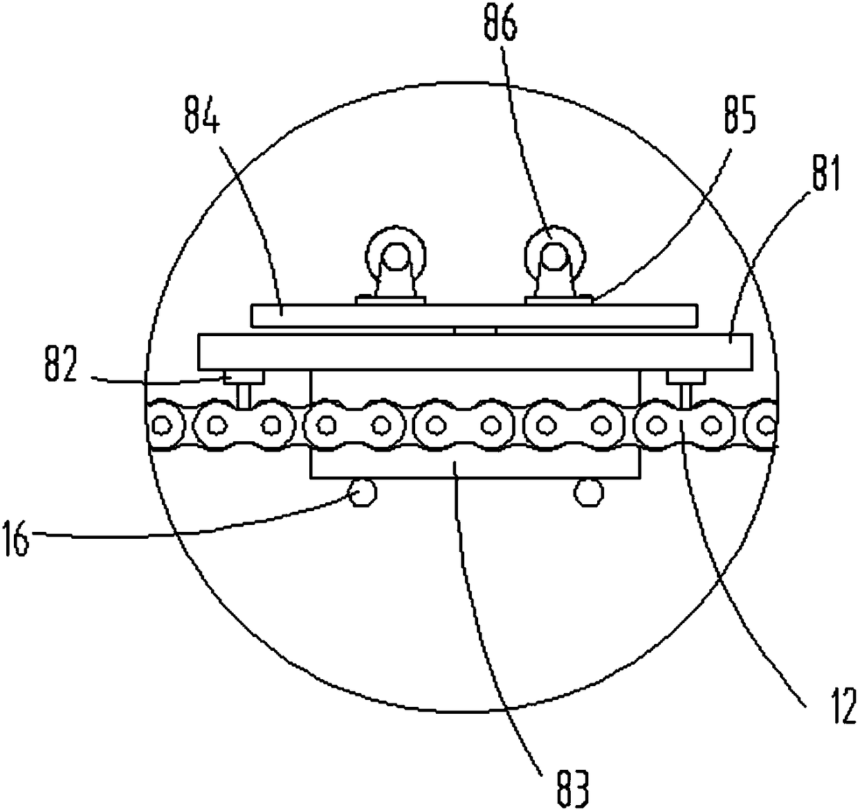 Processing production line for motor rotor of electric automobile