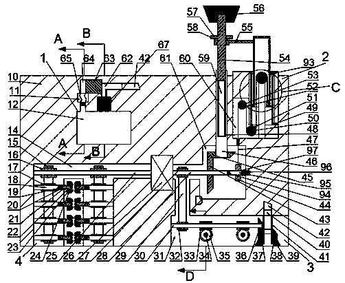 Road automatic cleaning device