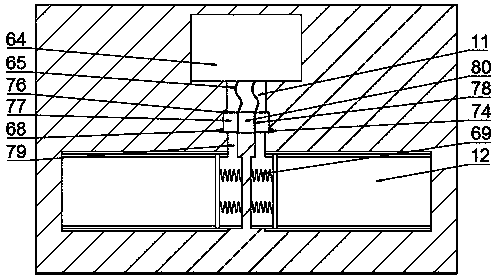 Road automatic cleaning device