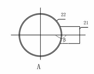 Method for controlling welding deformation of joint between inserted large inclined tube and barrel