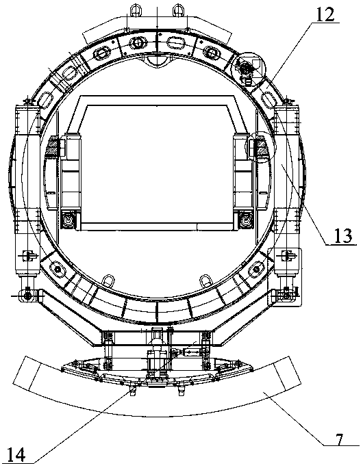 Multifunctional rock tunnel boring machine support system and method