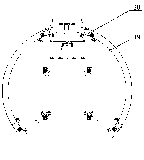 Multifunctional rock tunnel boring machine support system and method