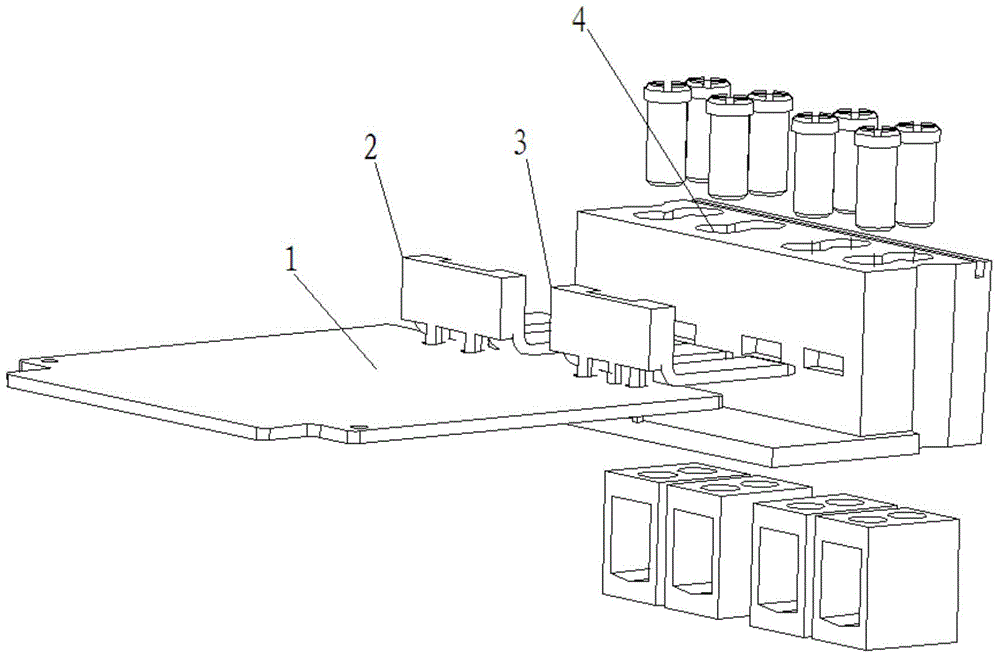 An integrated circuit board for a single-phase guide rail meter