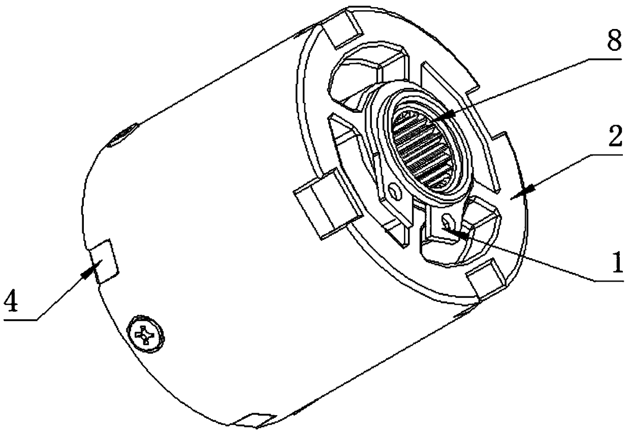 Anti-drop structure of gear motor