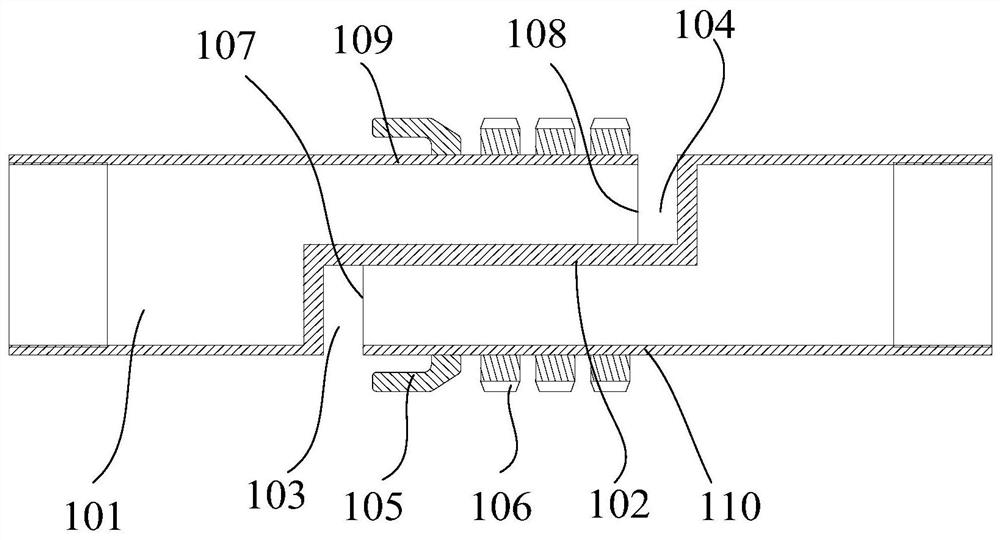 Reverse circulation forward sand washing type horizontal well rotational flow sand washing tool