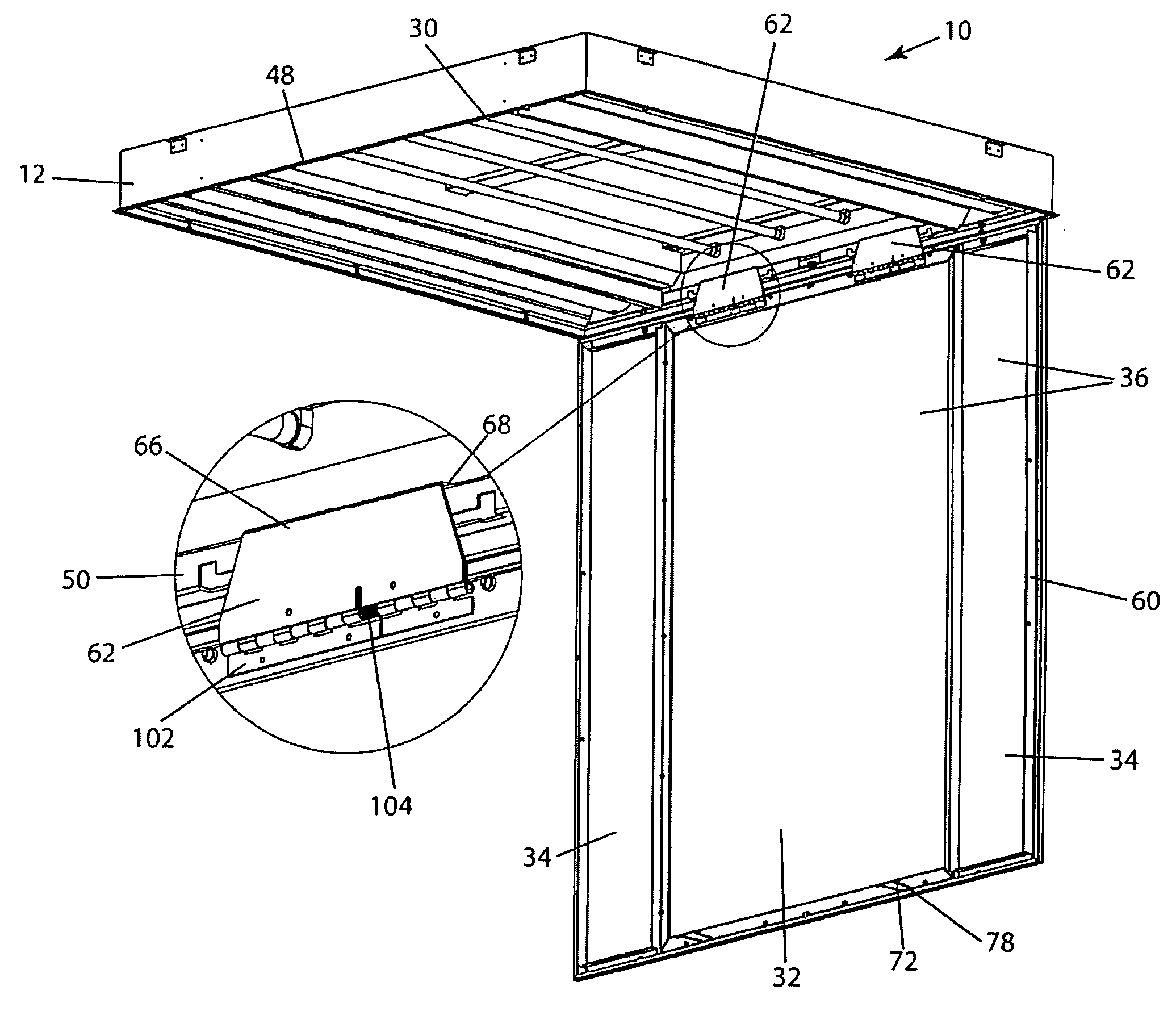 Medical-Patient-Room Ceiling Light Fixture