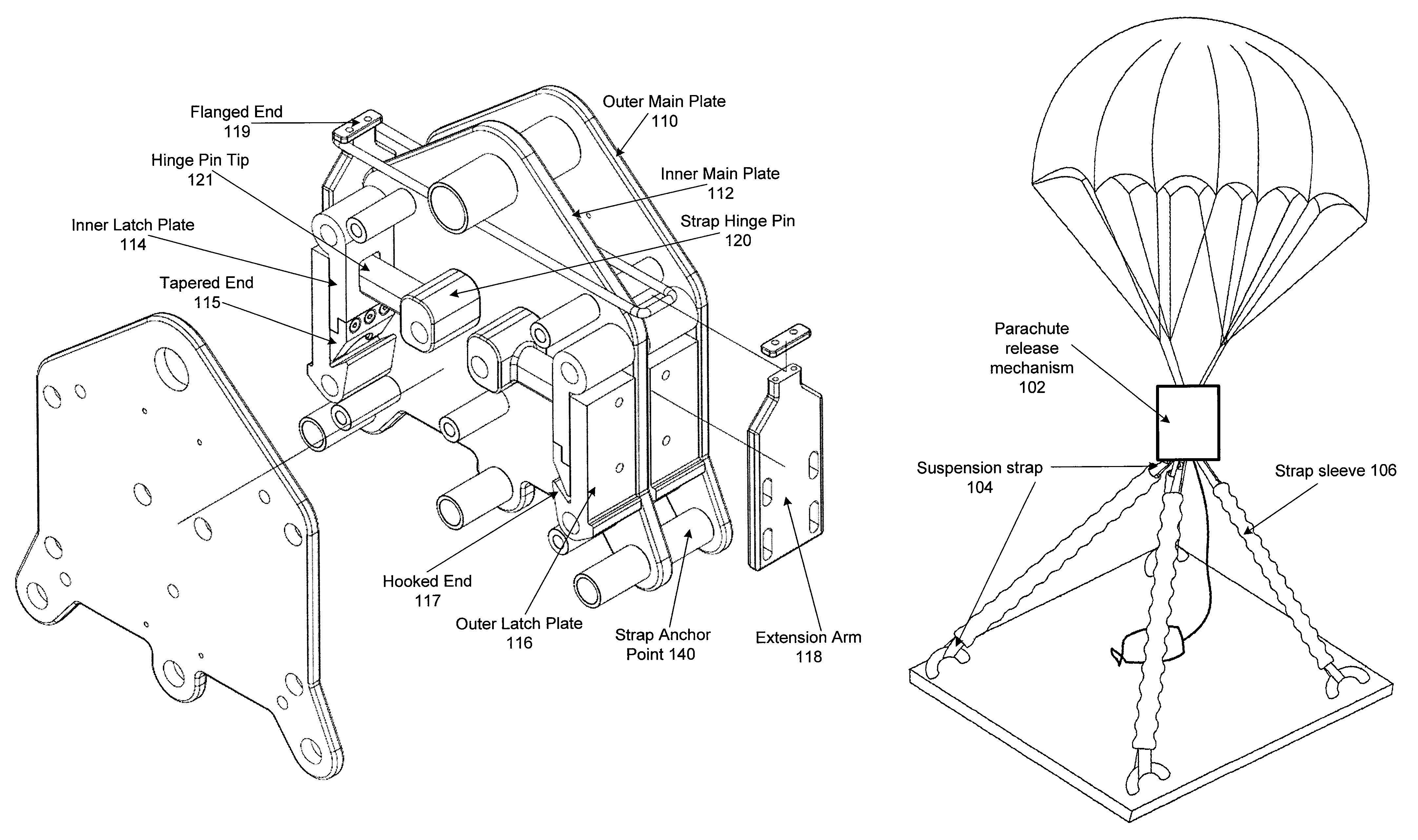 Parachute release system and method