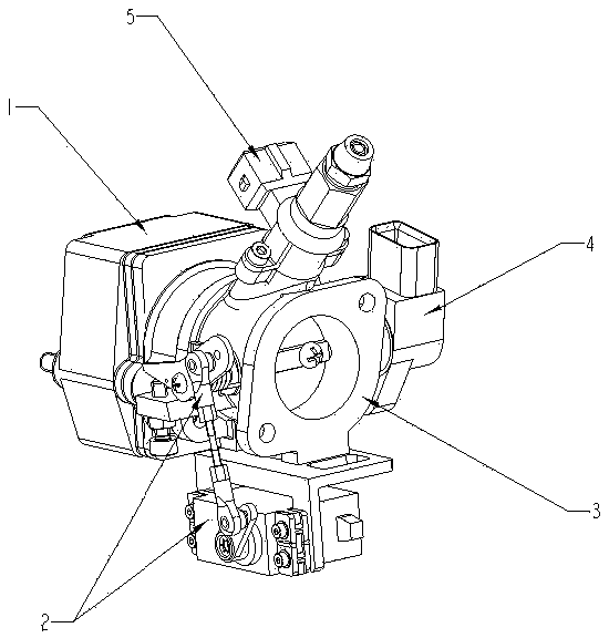 Electronic control system of single ECU sub-control throttle valve