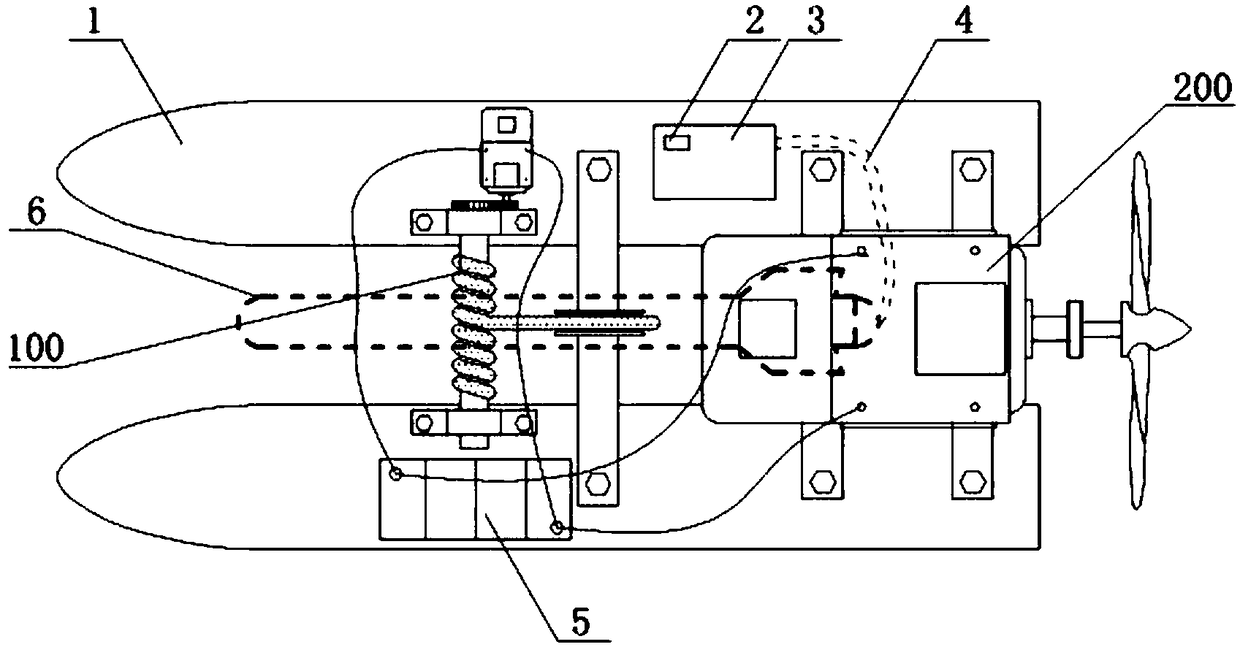 Auxiliary side scan sonar operation device