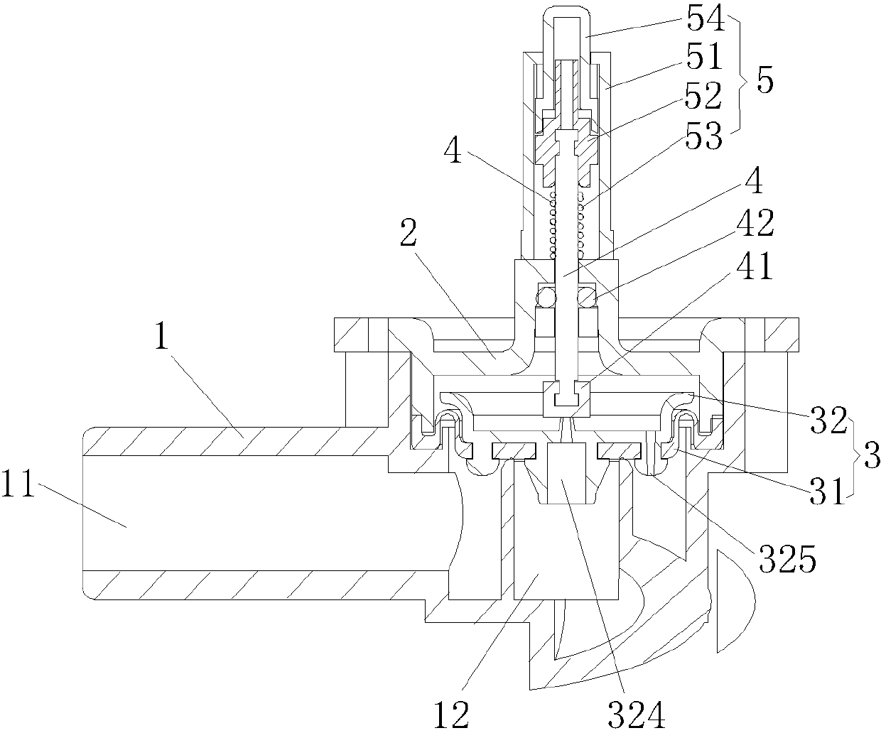 Water path switch valve