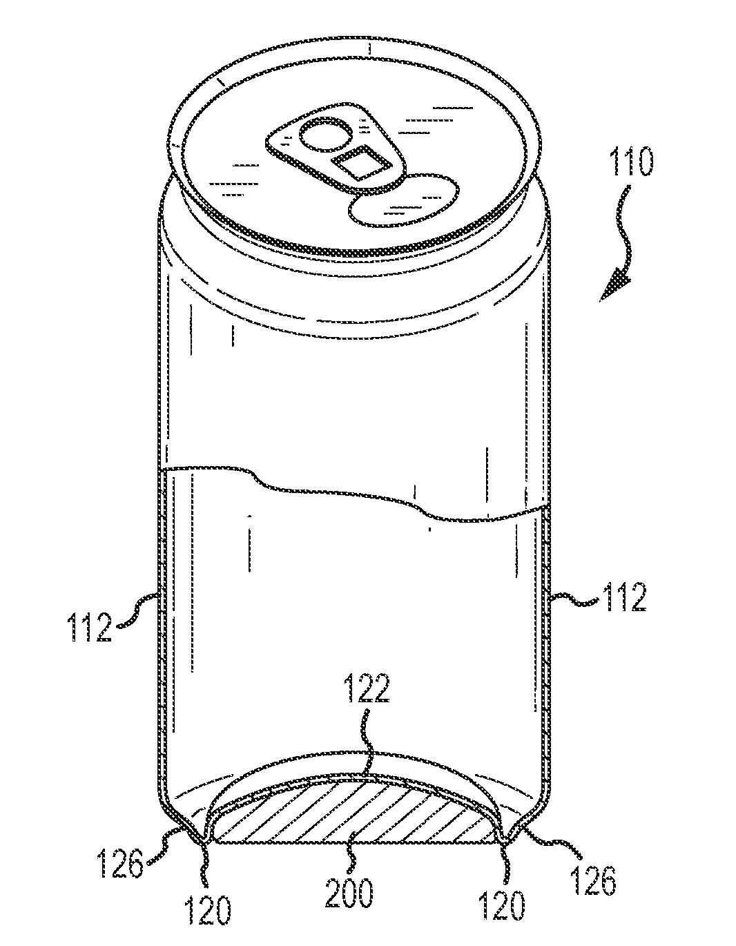 Thermal barrier liner for containers