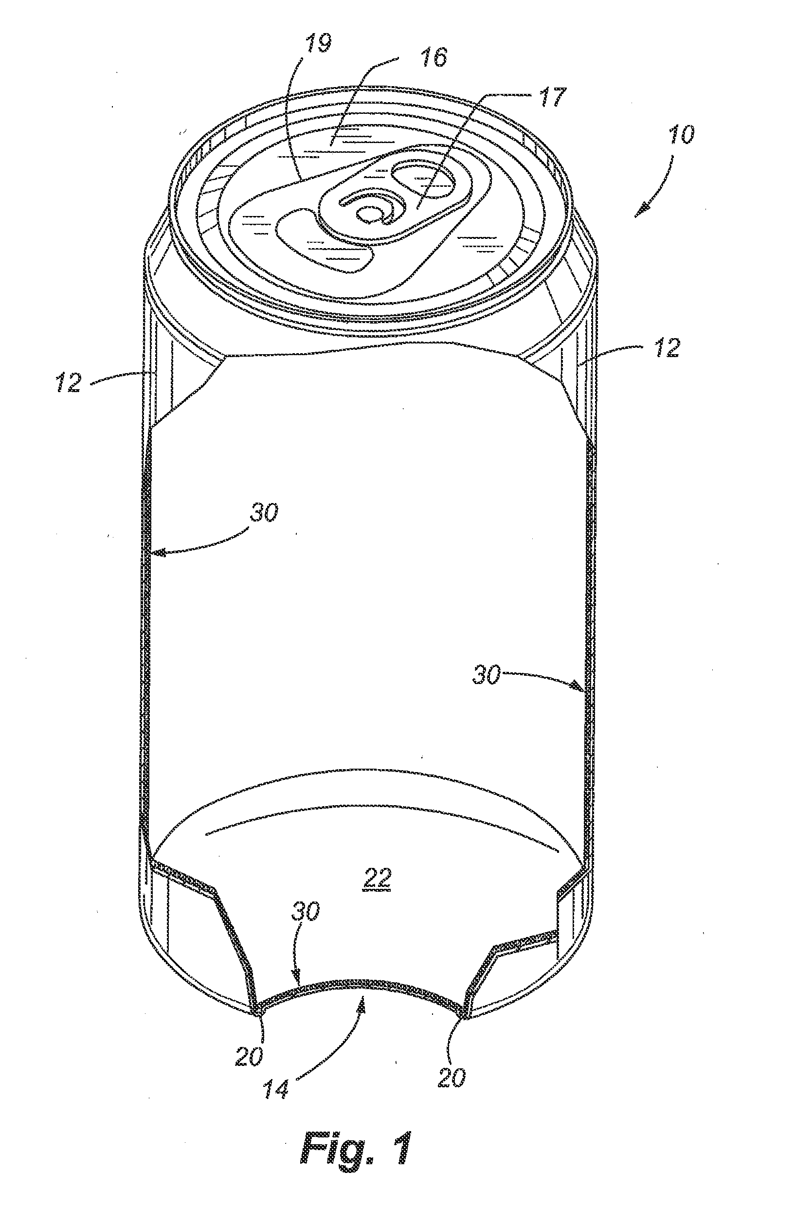 Thermal barrier liner for containers