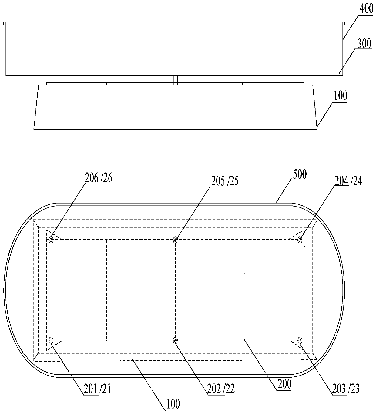 Weighing system for medical suspension bed, and method by using the same