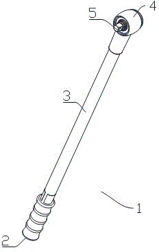 Telescopic detector for detecting carbon content of high-temperature molten iron in steel furnace