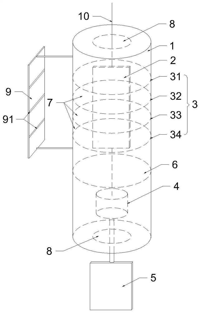 A kind of overfilling detection device