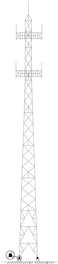 Method for reinforcing foundation bolt of iron tower