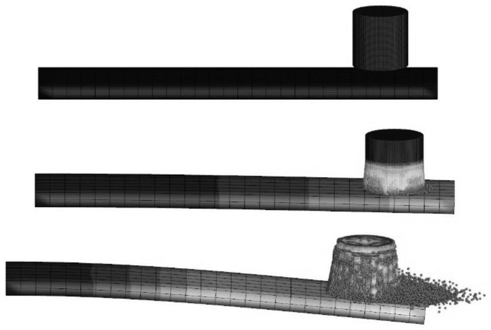 Ice and structure dynamic coupling calculation method considering geometric nonlinearity