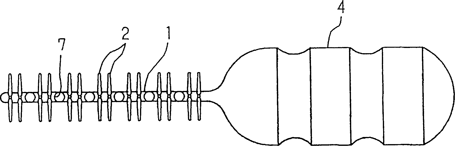 Interdental brush and production method thereof