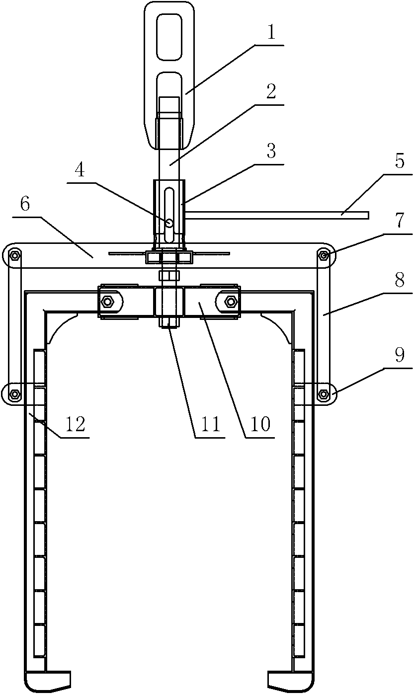 Semi-automatic brick hanging fixture