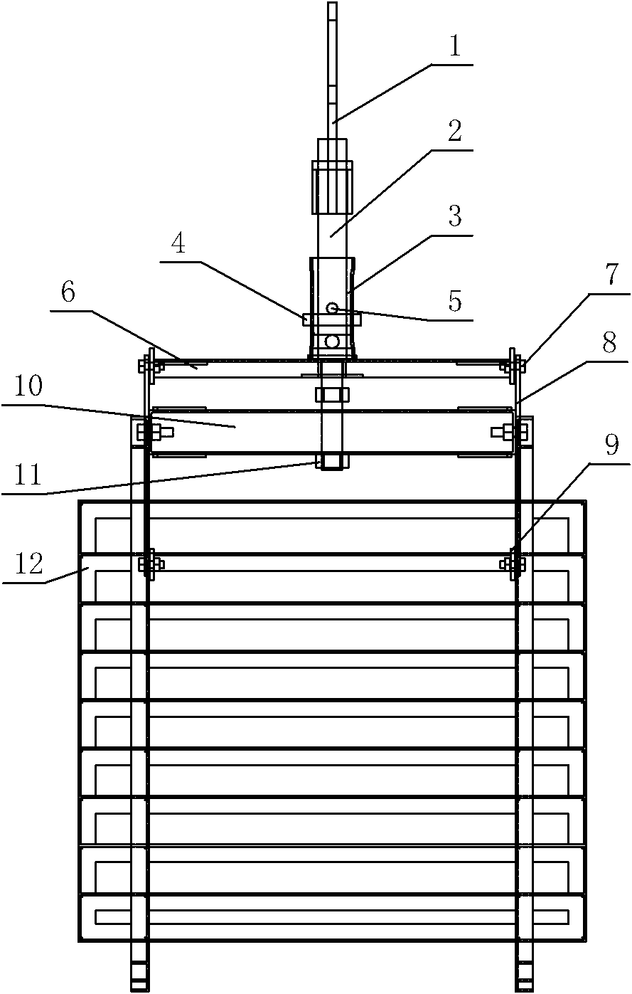 Semi-automatic brick hanging fixture