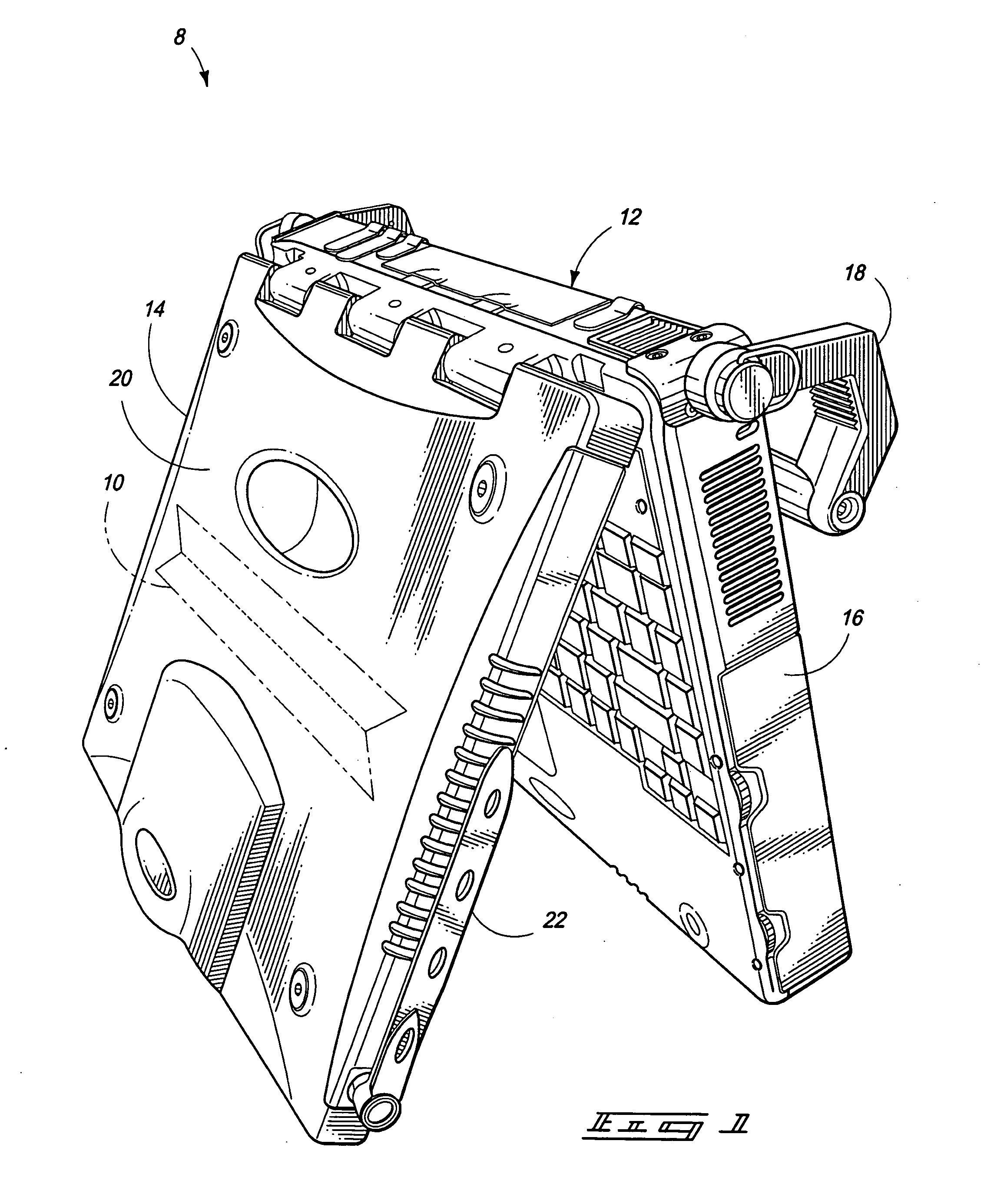 Theft deterrence system for a portable computer and method