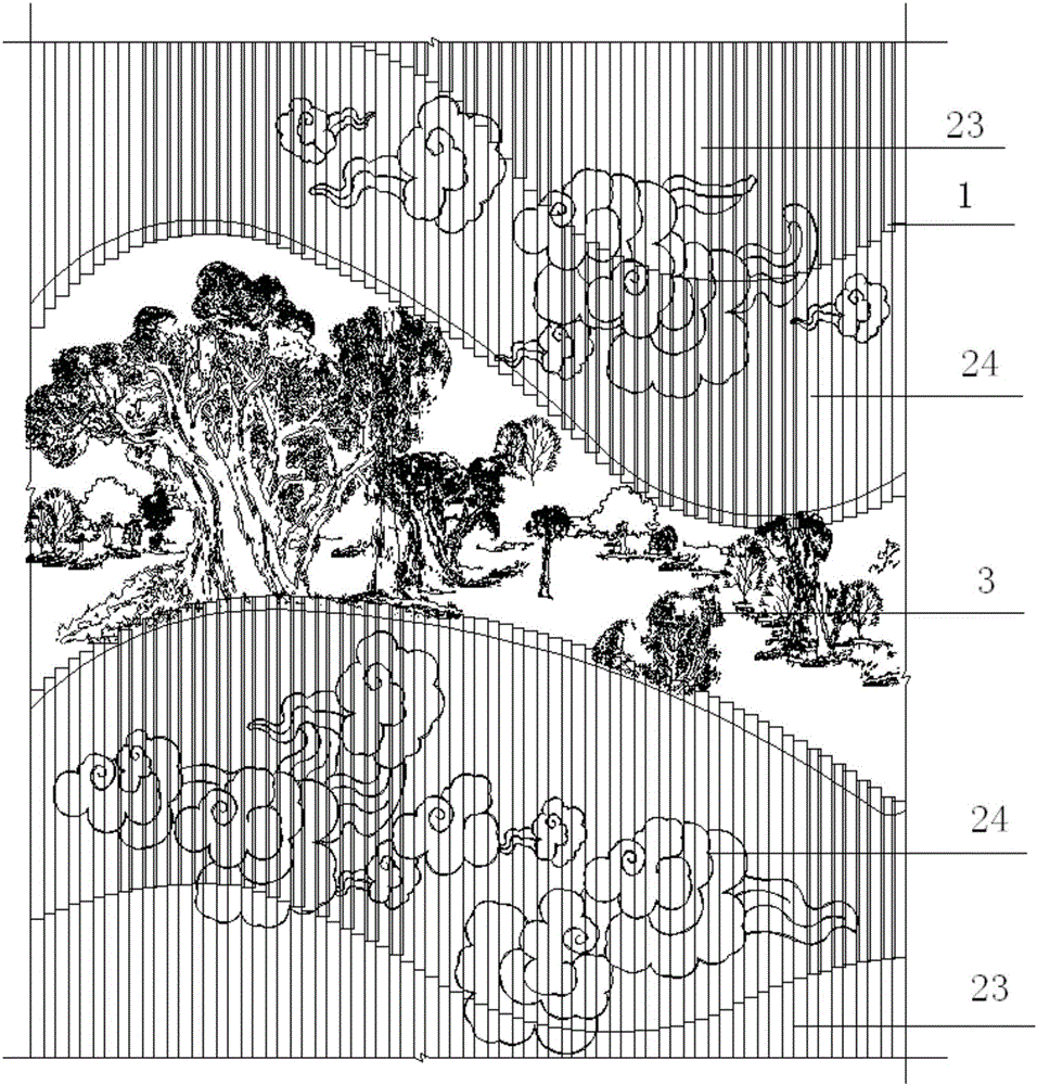 Splicing structure and method for metal and three-dimensional carving glass