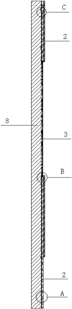 Splicing structure and method for metal and three-dimensional carving glass