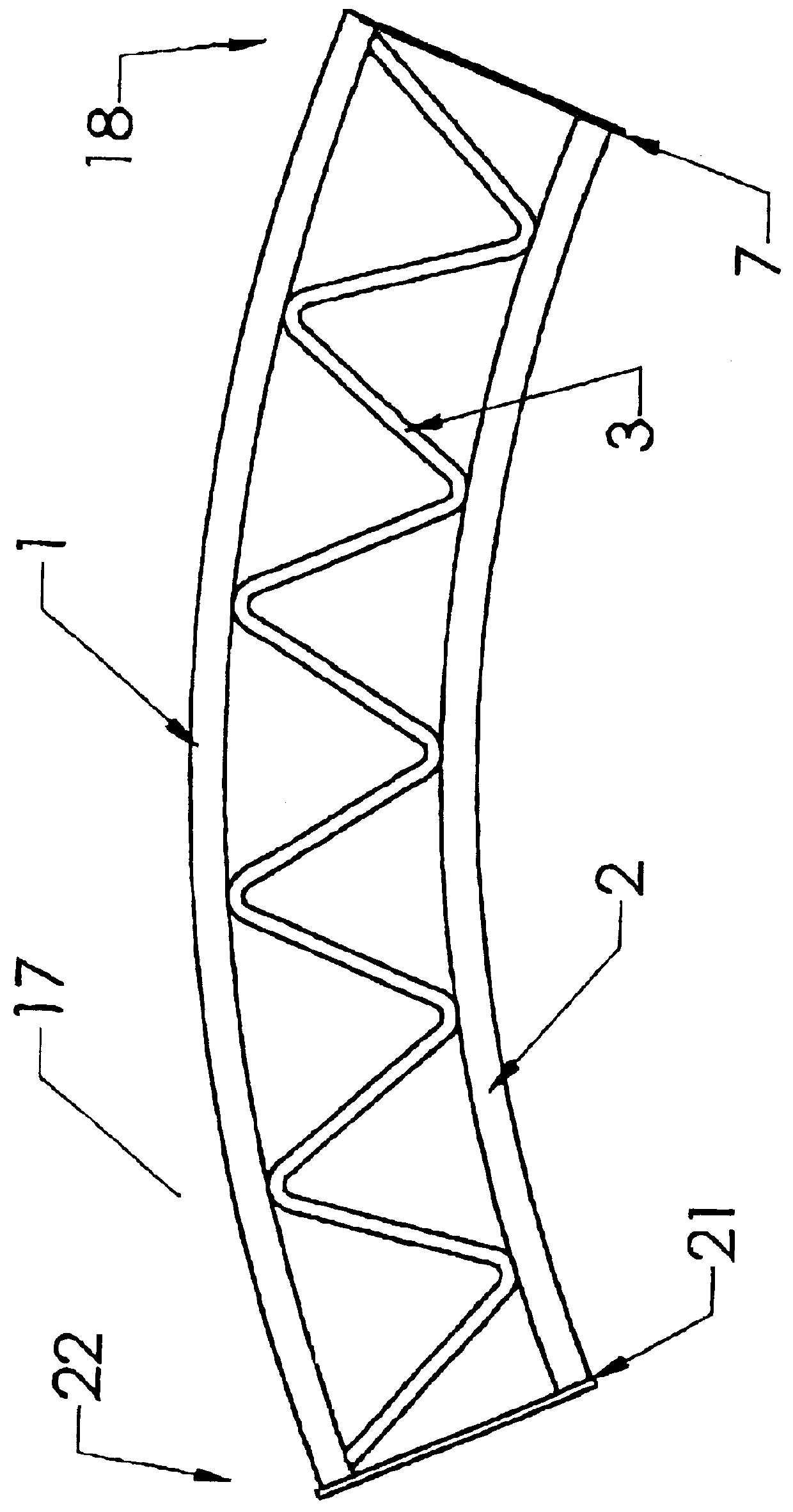 Truss for fabric covered buildings and the like