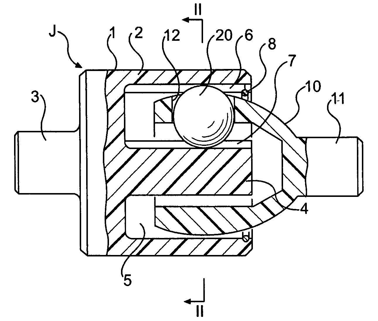 Constant-velocity joint and image-forming device