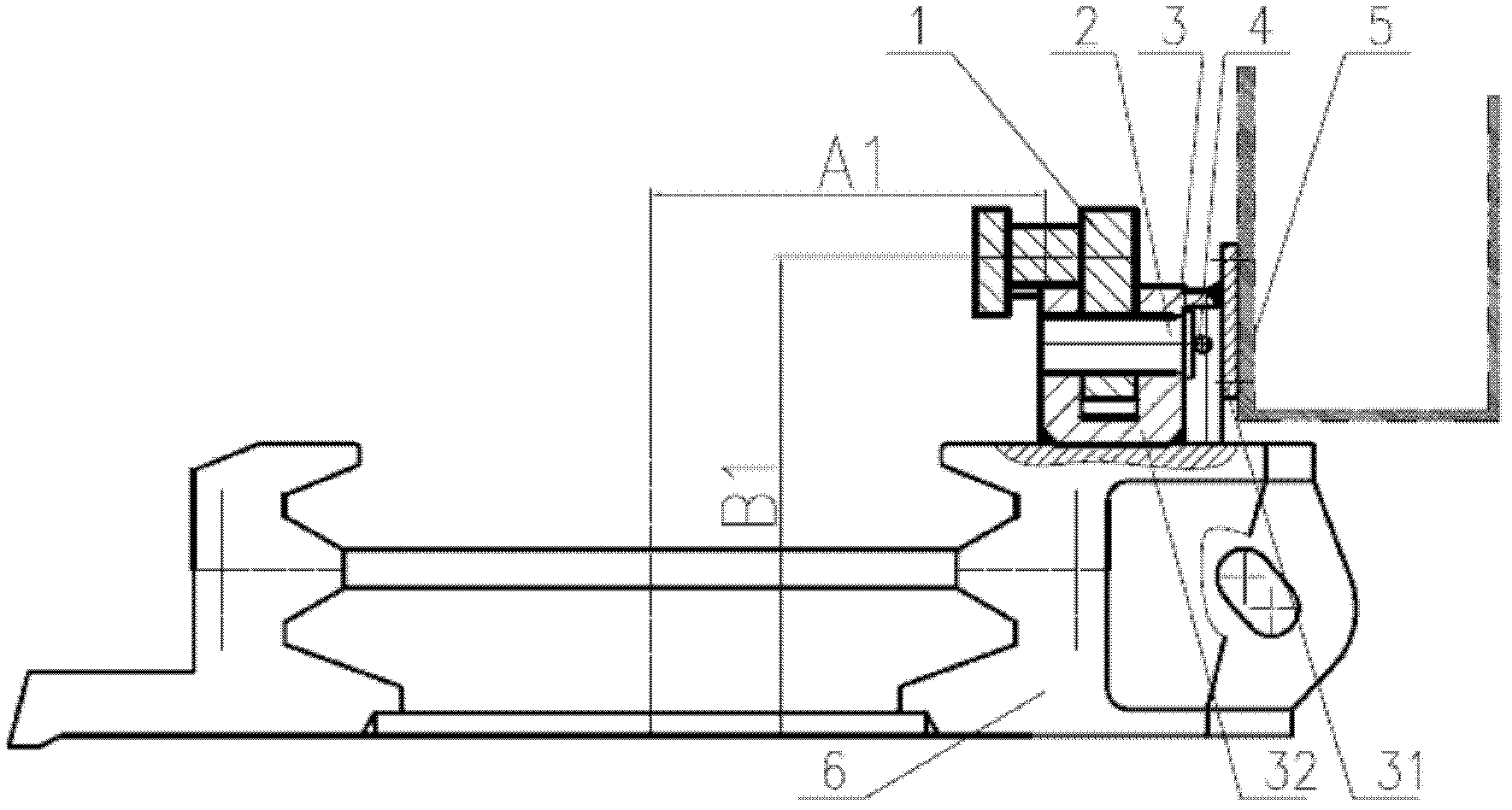 Adjustable coal mining machine rail