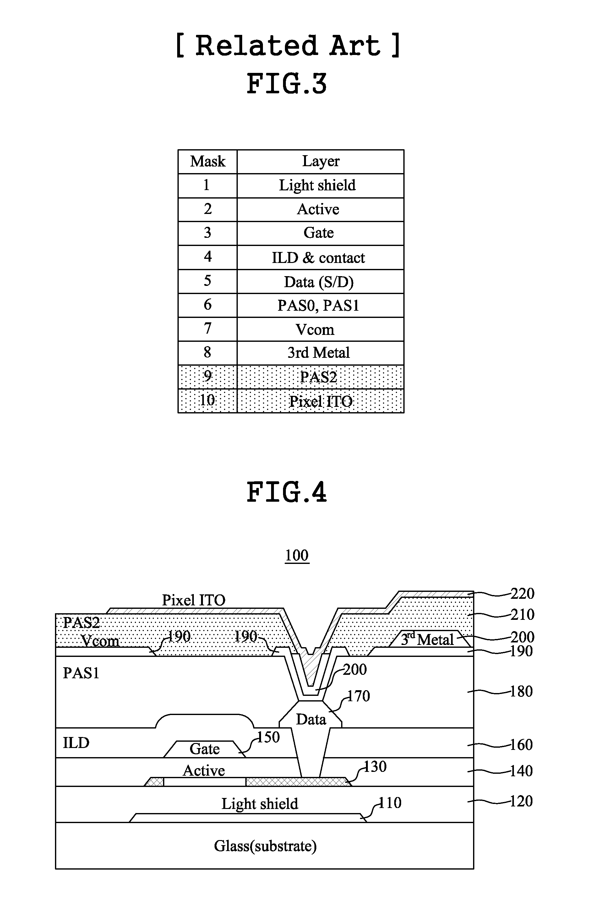 Liquid Crystal Display Device with a Built-in Touch Screen and Method for Manufacturing the Same