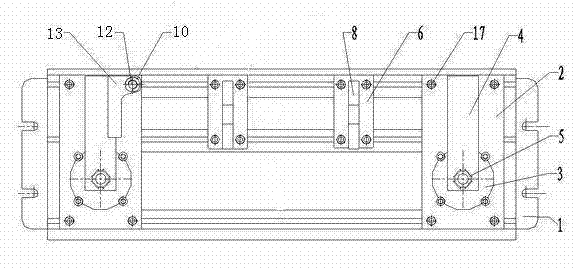 Automatic clamping device for milling crankshaft key groove