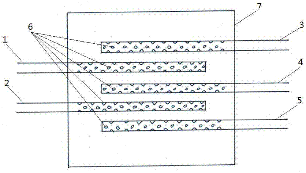 Negative-pressure flushing isolating device for treating gas gangrene