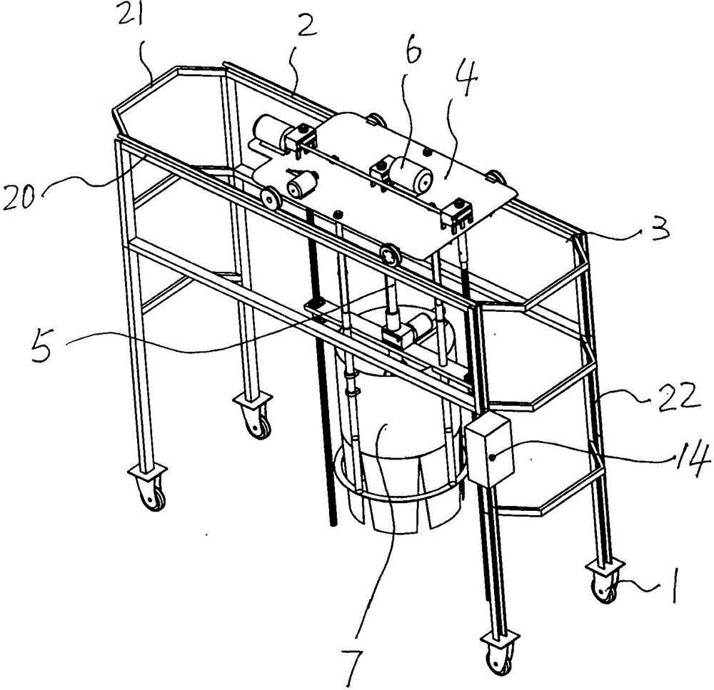 Fermented grains discharging device for liquor making