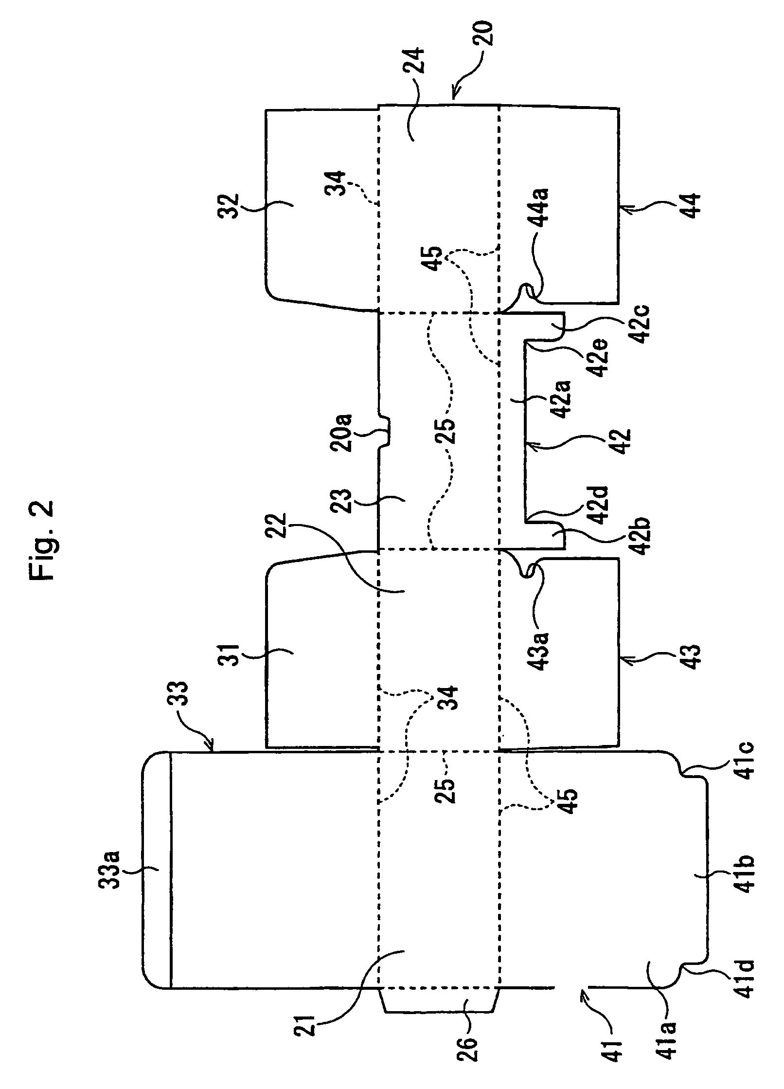 Flexible board for forming package