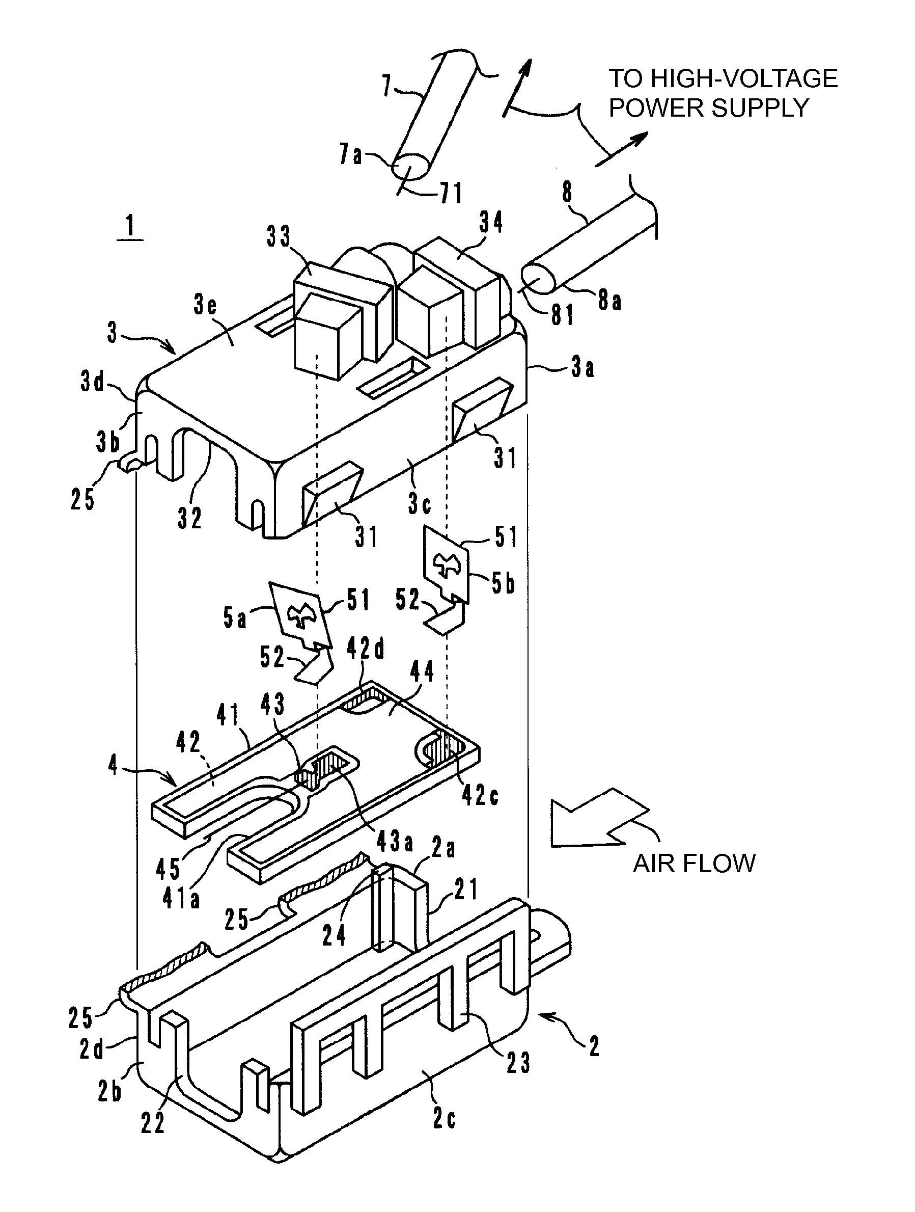 Ion generating unit and ion generating apparatus