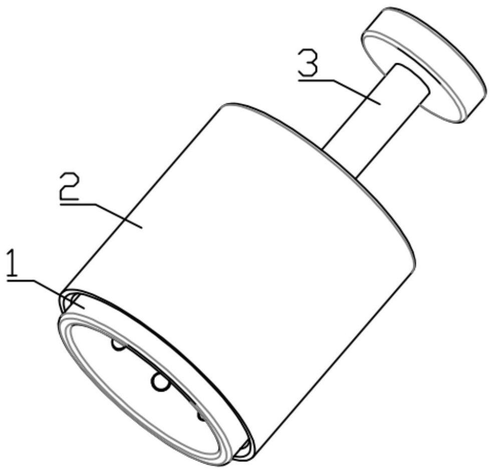 Quick inflation connector special for water inspection of special water chamber of pipe belt type automobile radiator